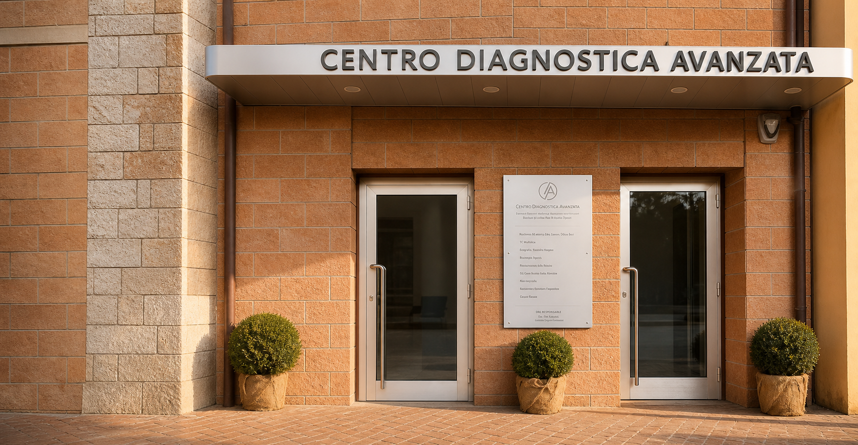 Ingresso del Centro Diagnostica Avanzata a Cortona